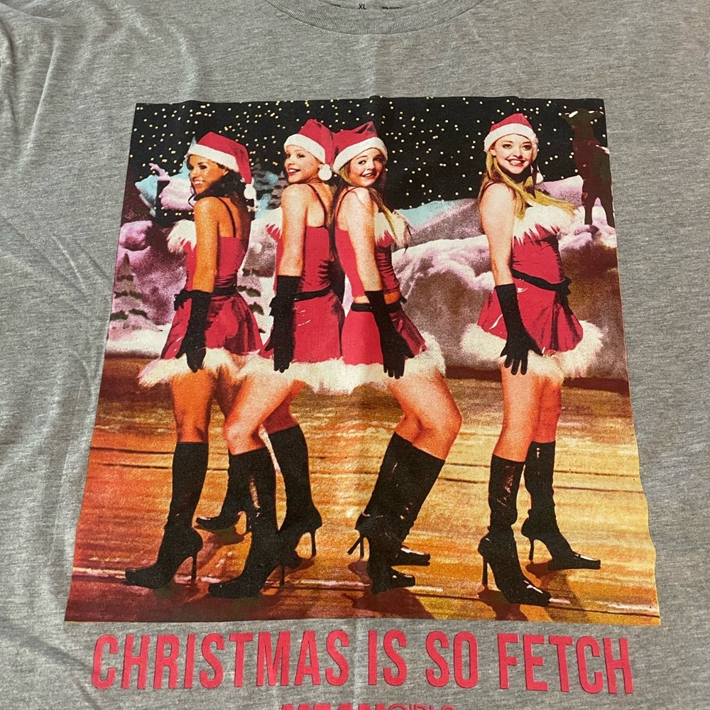 Men's Mean Girls Short Sleeve Crewneck T-Shirt Heathered Gray Size XL. New W/Tag